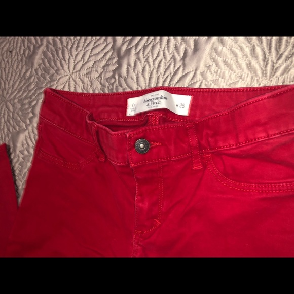 Red Abercrombie and fitch pants - Picture 2 of 5